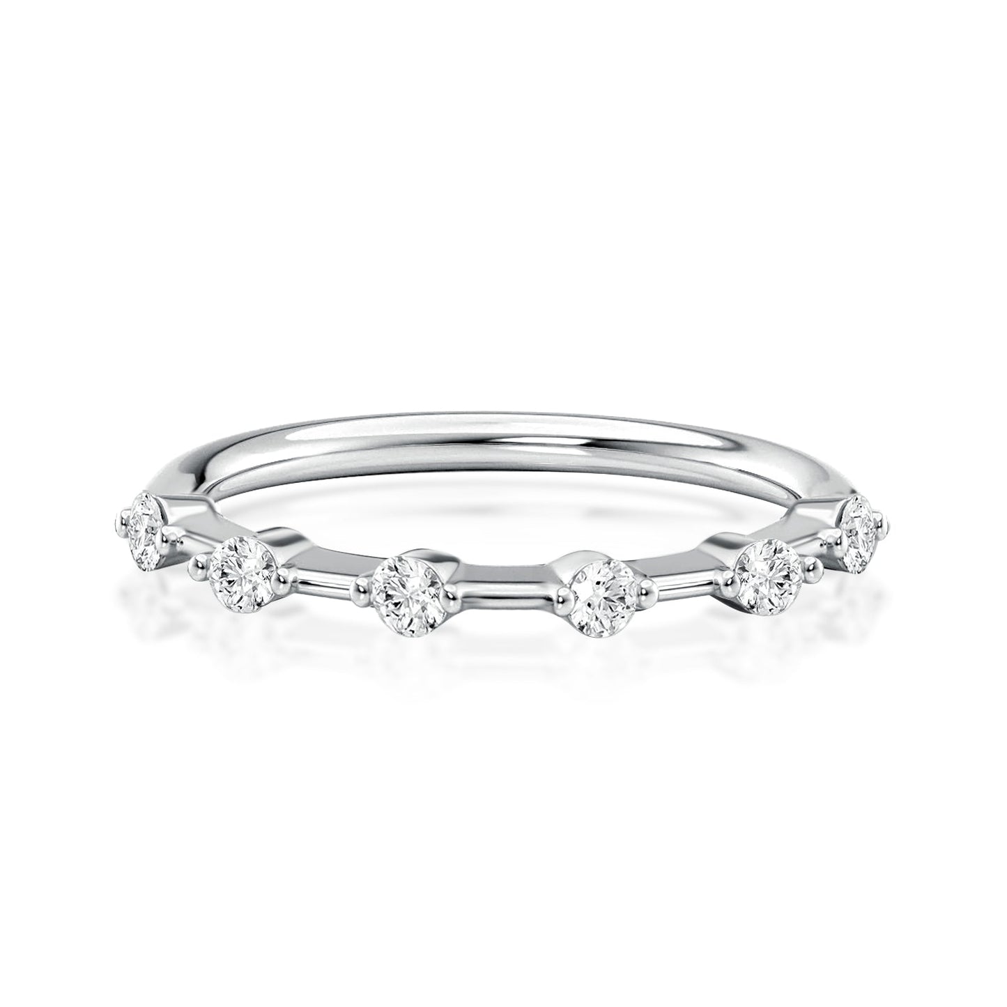 Aurevyn 0.2 Ct Round Cut Women's Wedding Band