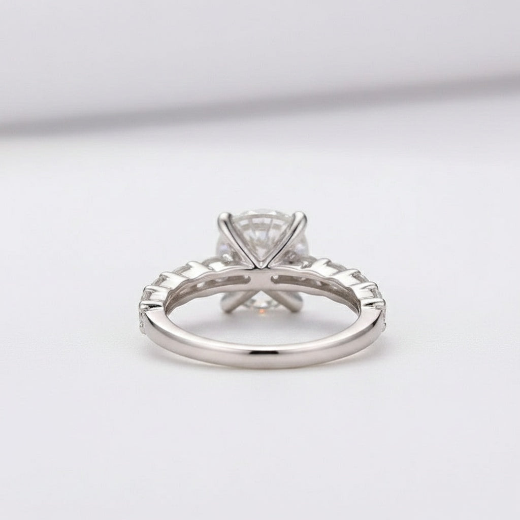 Aurevyn 2.0Ct Round White Gold Engagement Ring