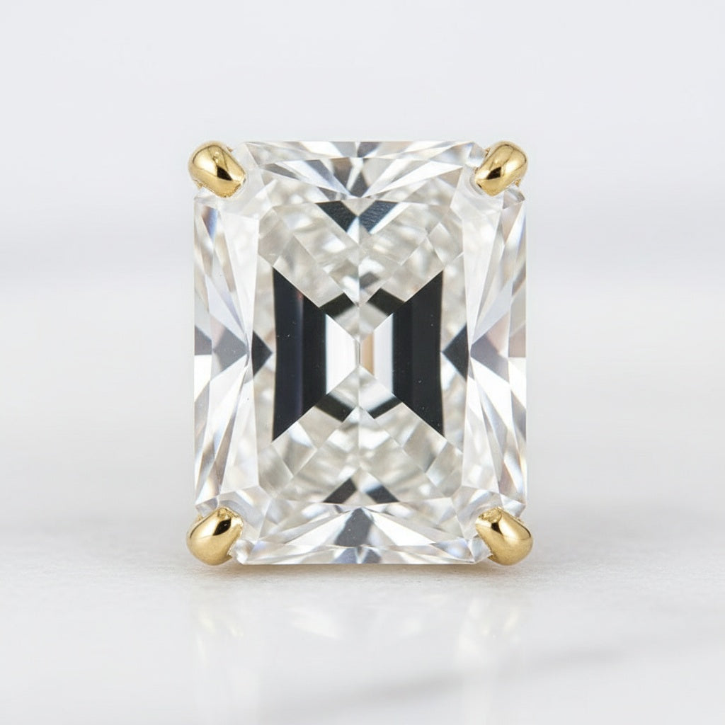 Aurevyn 3.5 Ct Radiant Cut Yellow Gold Wedding Ring For Women