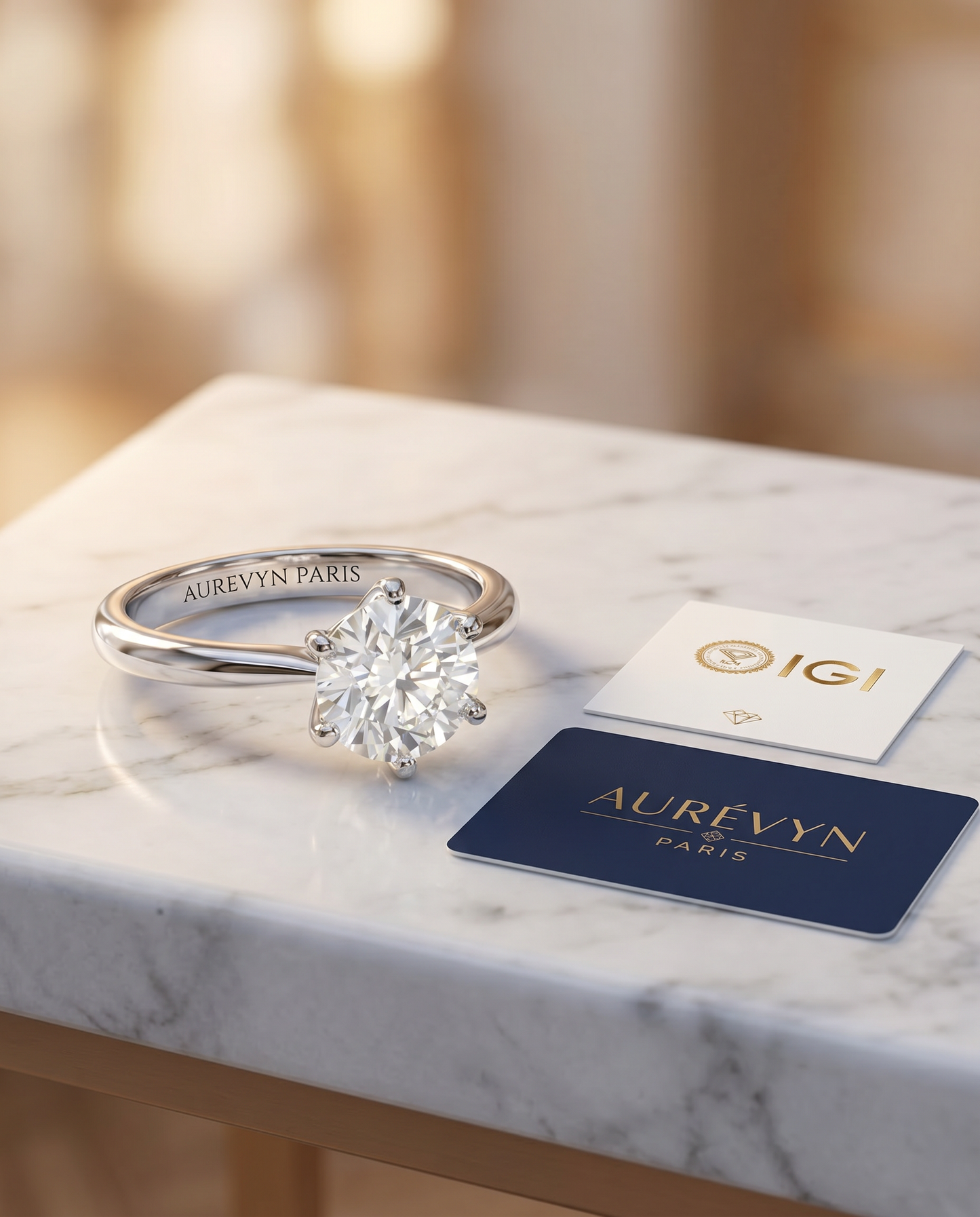 Aurevyn Céleste Solitaire Ring