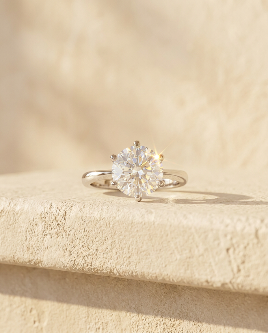 Aurevyn Céleste Solitaire Ring