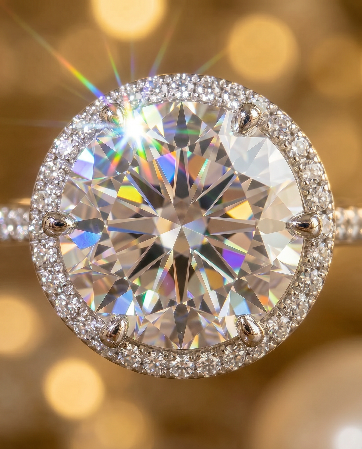 Aurevyn Lumière Halo Ring