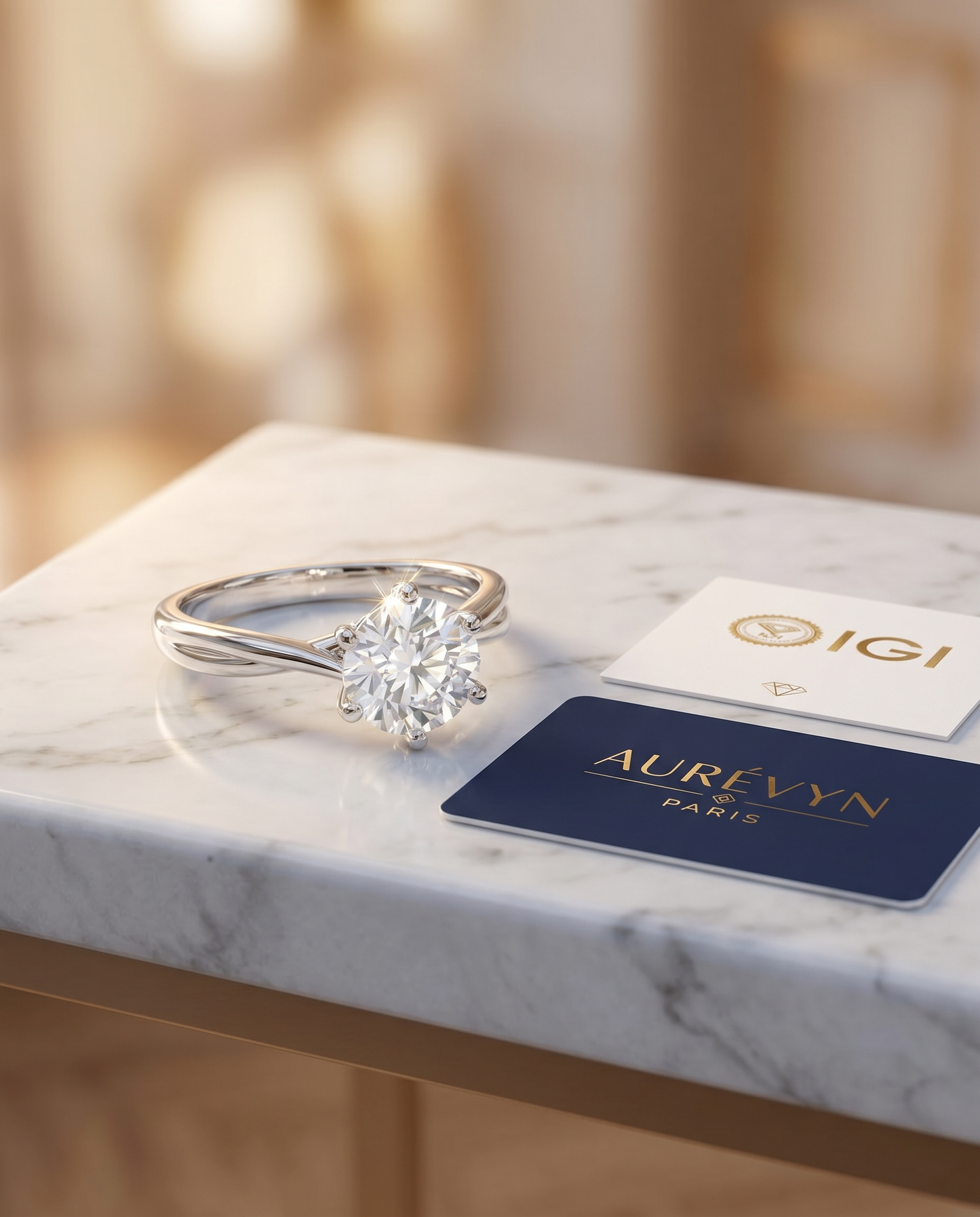 Aurevyn Soleil Twisted Solitaire
