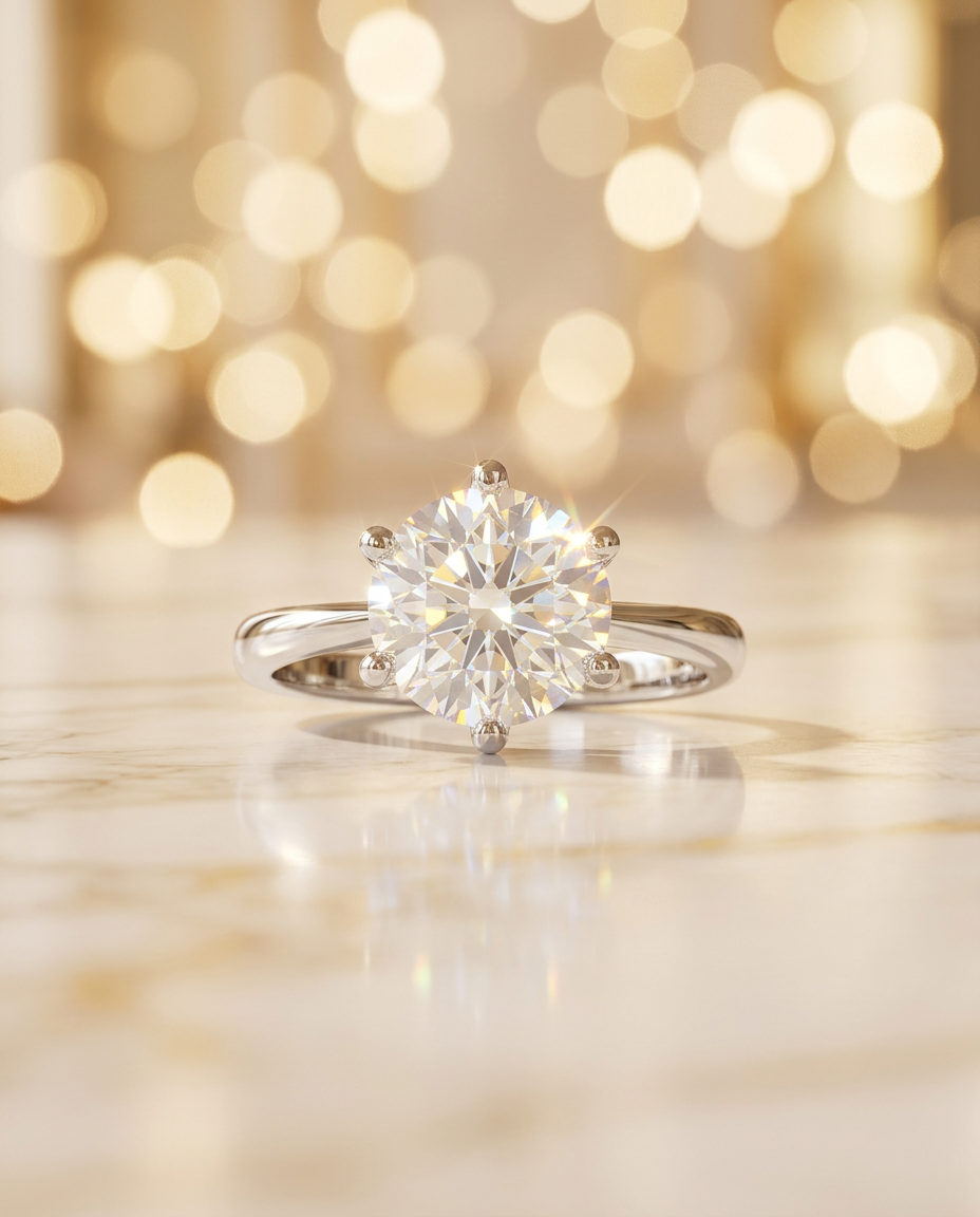 Aurevyn Céleste Solitaire Ring