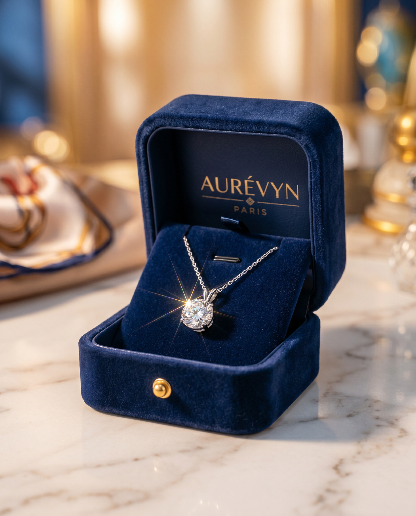 Aurevyn Lumière Ronde Pendant