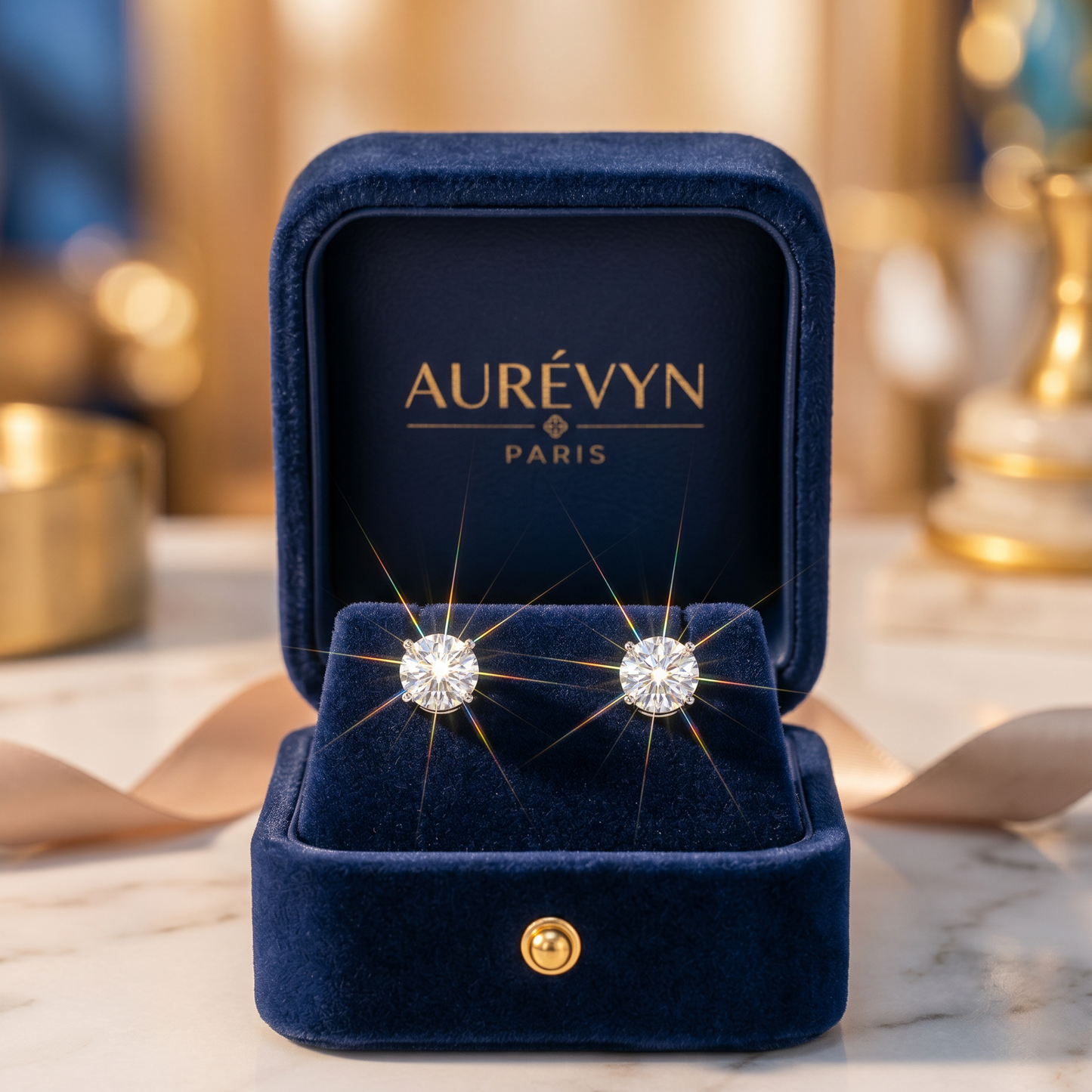 Aurevyn Lumière Éclat Studs 4P