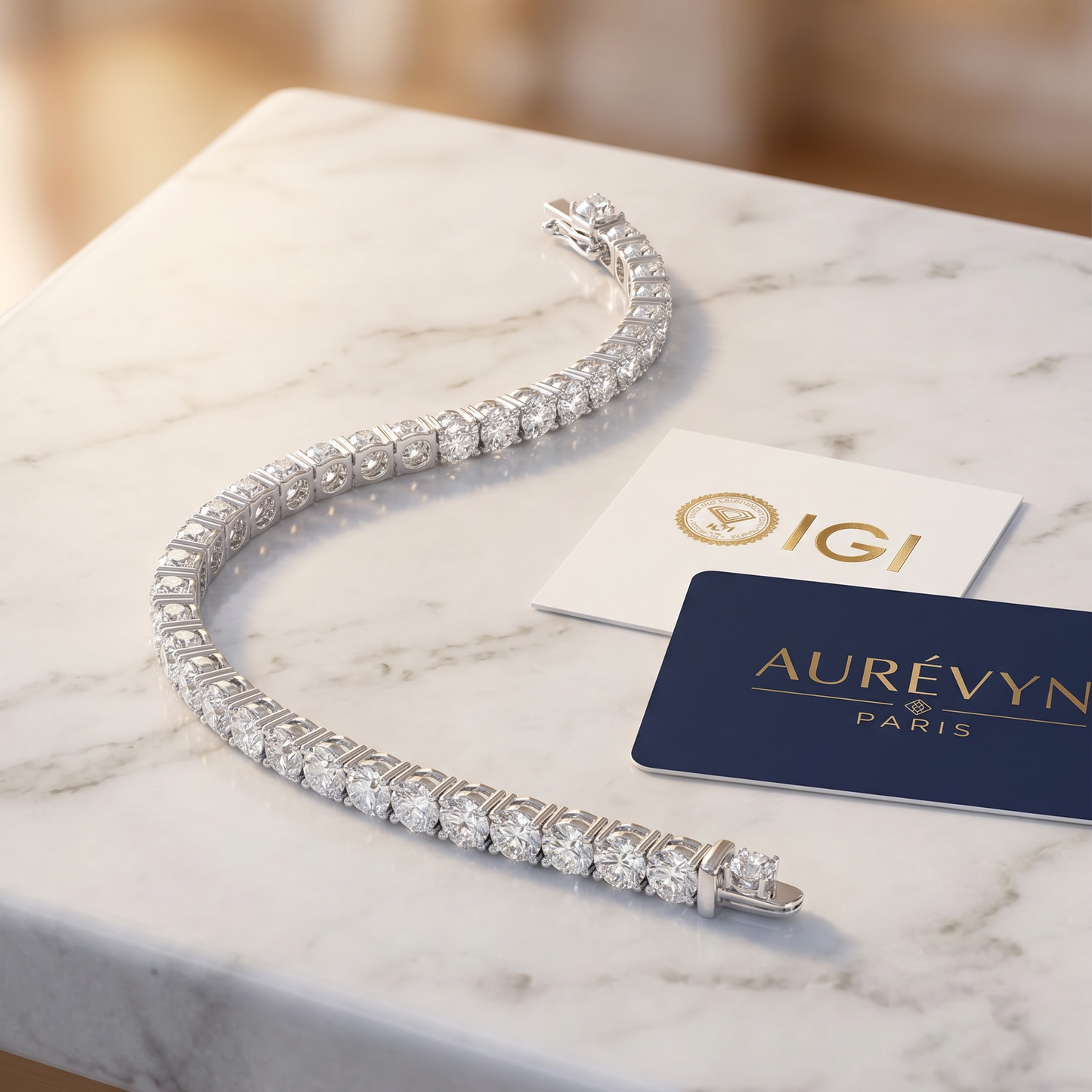 Aurevyn Lumière Tennis Bracelet