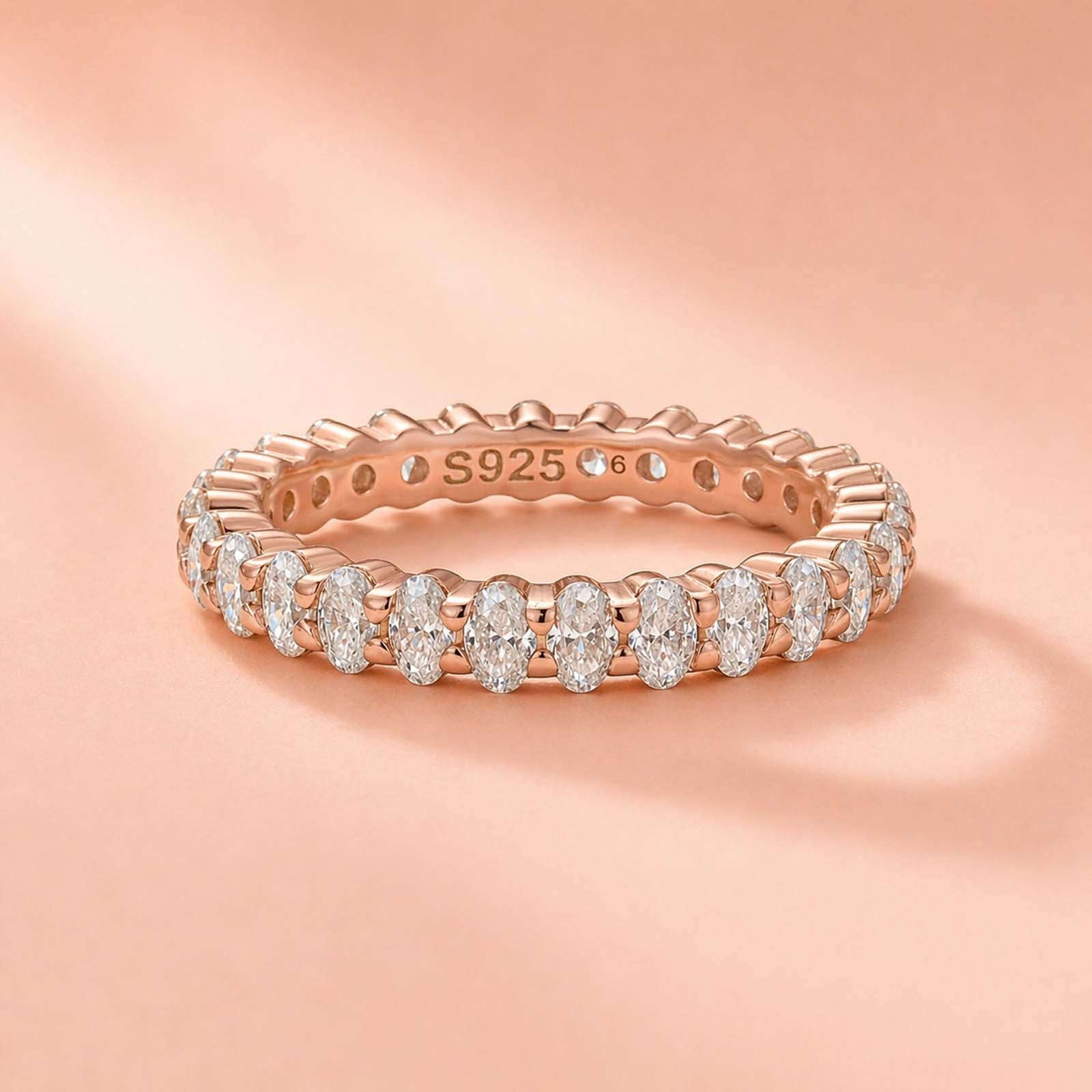 Aurevyn 3.0 Ct Oval Cut Full Wedding Band for Women