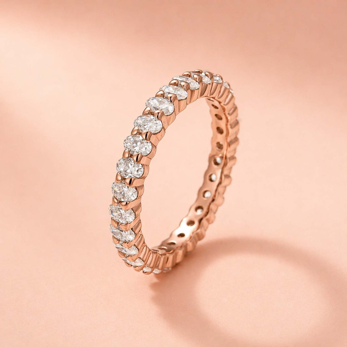 Aurevyn 3.0 Ct Oval Cut Full Wedding Band for Women