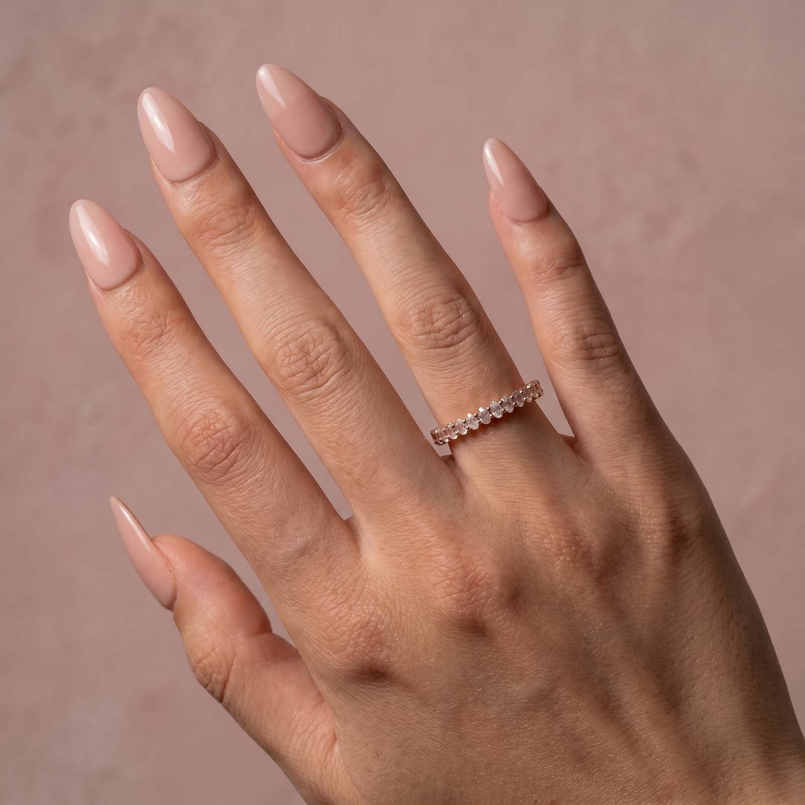 Aurevyn 3.0 Ct Oval Cut Full Wedding Band for Women