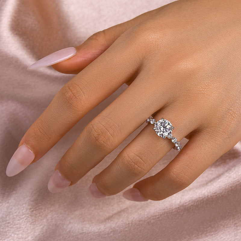 Aurevyn 2.0 Ct White Gold Promise Bridal Ring