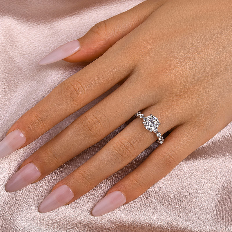 Aurevyn 2.0 Ct White Gold Promise Bridal Ring