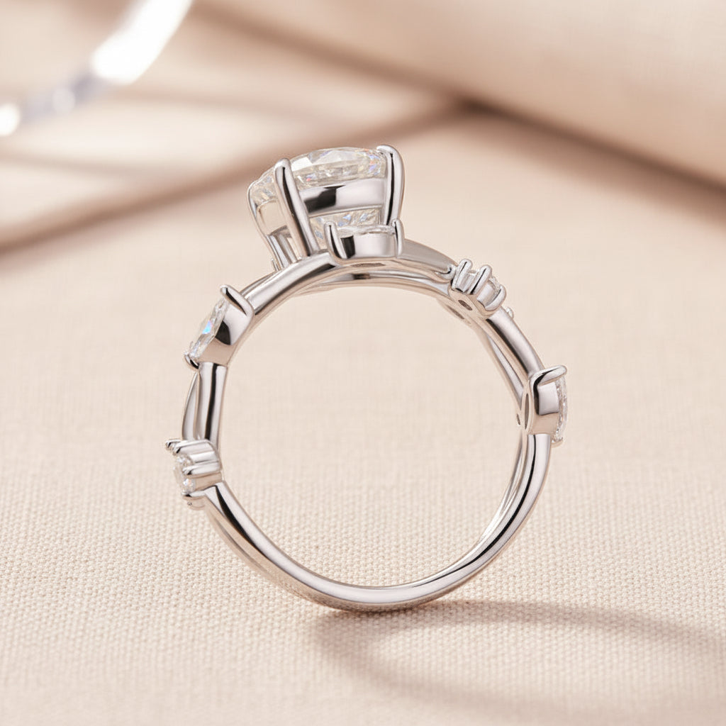 Aurevyn 2.0 Ct Vintage Vine Design Engagement Ring