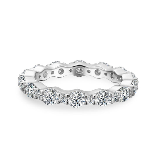 Aurevyn 1.65 Ct Round Cut Full Wedding Band for Women