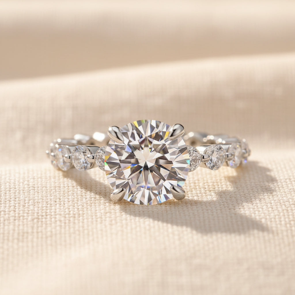 Aurevyn 2.0 Ct White Gold Promise Bridal Ring
