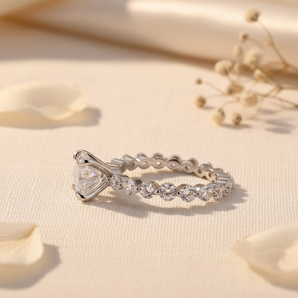 Aurevyn 2.0 Ct White Gold Promise Bridal Ring