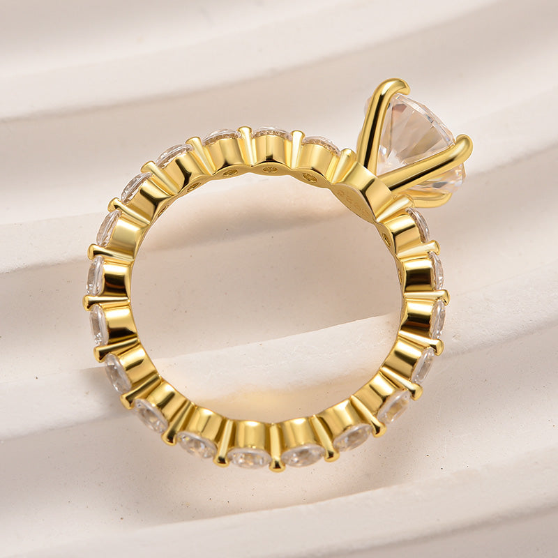 Aurevyn 2.0 Ct Yellow Gold Promise Bridal Ring