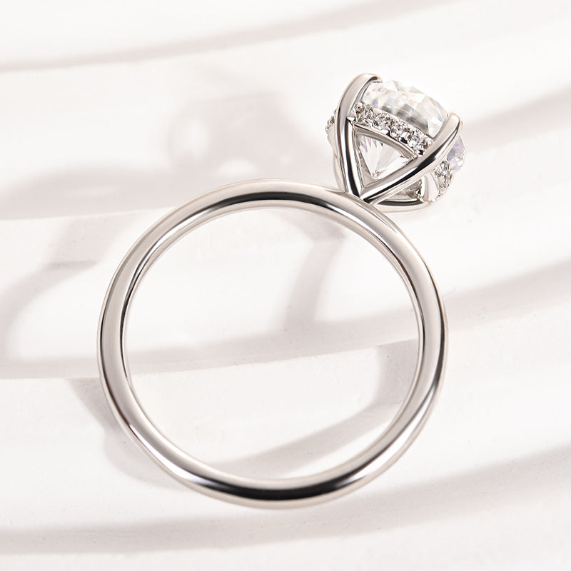 Aurevyn 2.0~4.0 Ct Round Cut White Gold Promise Ring