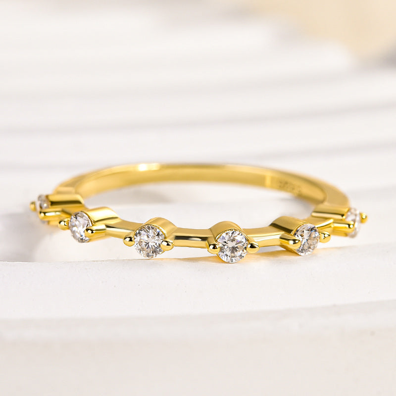 Aurevyn 0.2 Ct Yellow Gold Women's Wedding Band