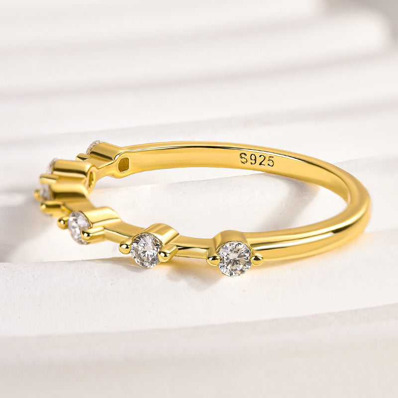 Aurevyn 0.2 Ct Yellow Gold Women's Wedding Band