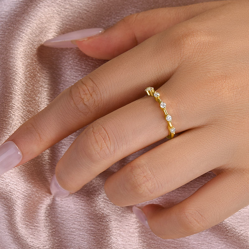 Aurevyn 0.2 Ct Yellow Gold Women's Wedding Band