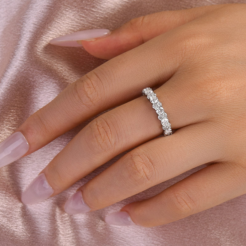 Aurevyn 2.5 Ct Round Cut Full Wedding Band for Women