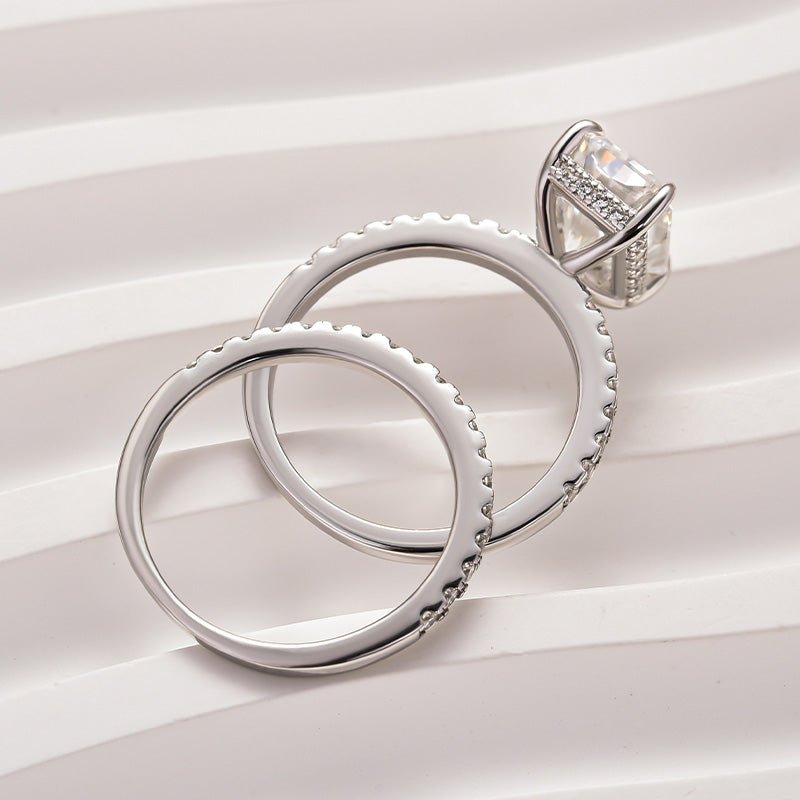 Aurevyn 3.5 Ct Radiant Cut White Gold Wedding Ring For Women