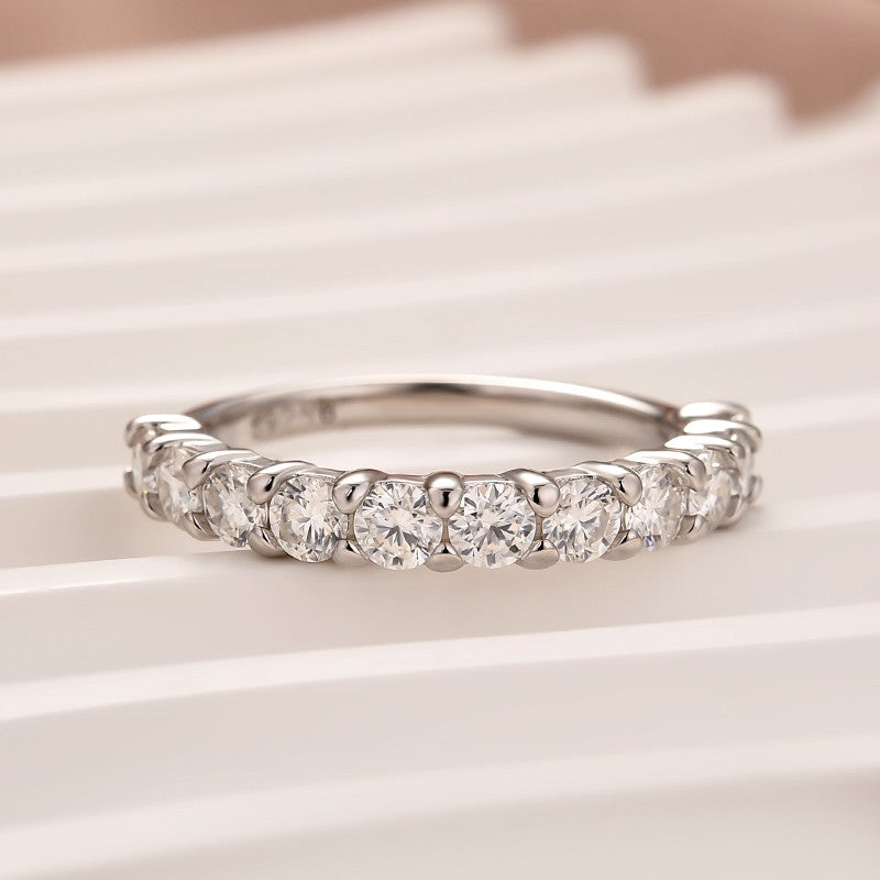 Aurevyn Moissanite 1.5 Ct Round Cut Women's Wedding Band