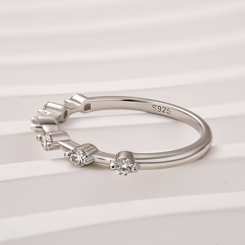 Aurevyn 0.2 Ct Round Cut Women's Wedding Band