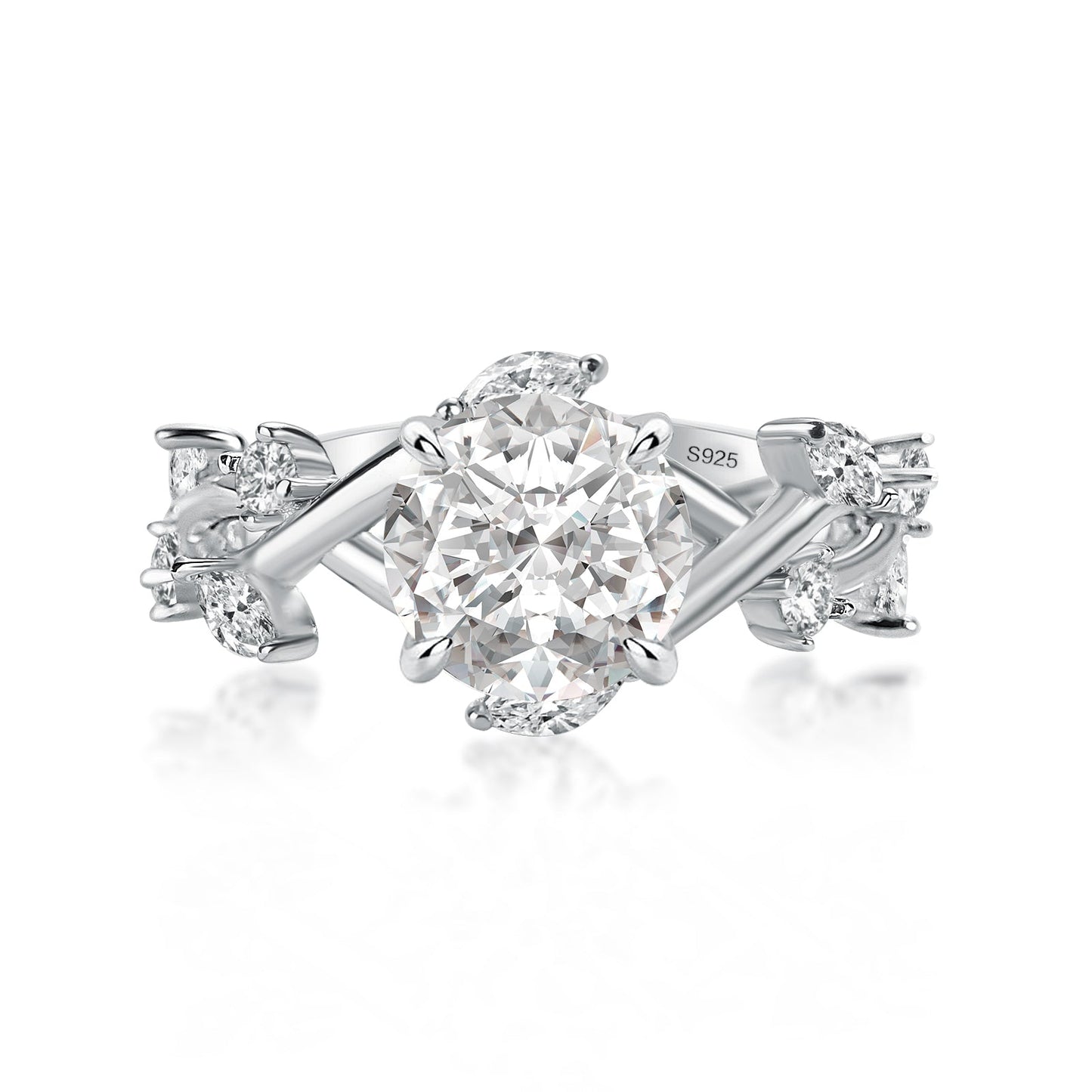 Aurevyn 2.0 Ct Vintage Vine Design Engagement Ring