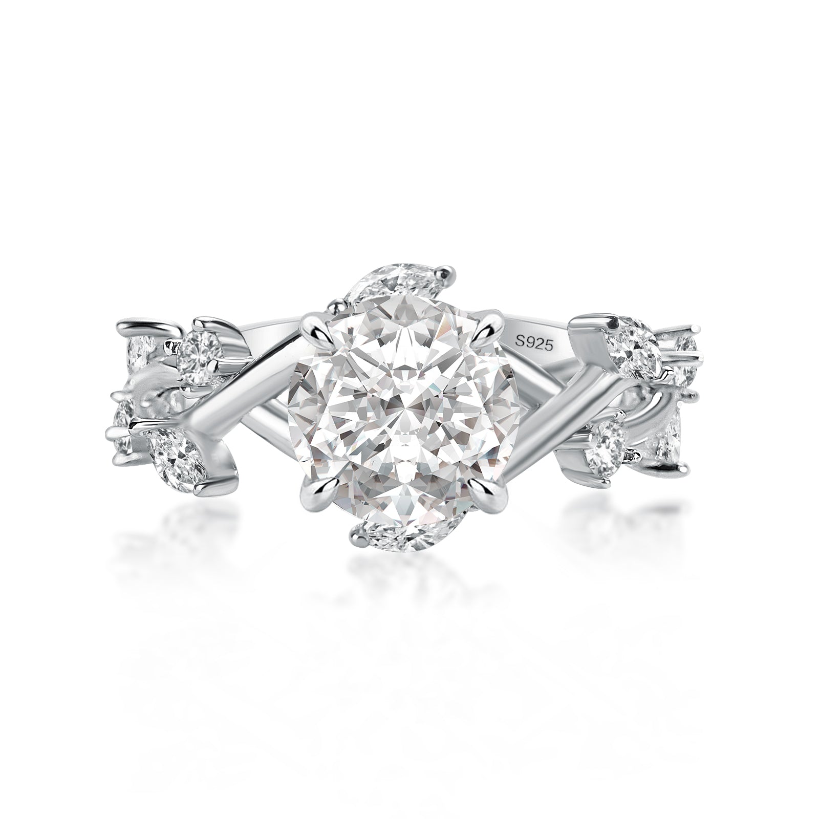 Aurevyn 2.0 Ct Vintage Vine Design Engagement Ring