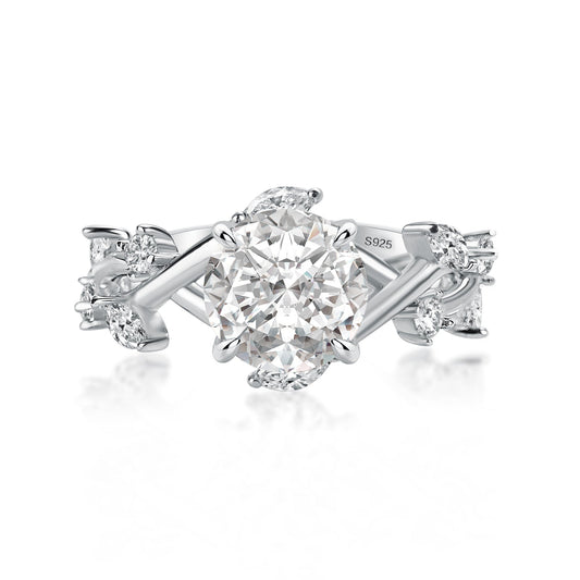 Aurevyn 2.0 Ct Vintage Vine Design Engagement Ring