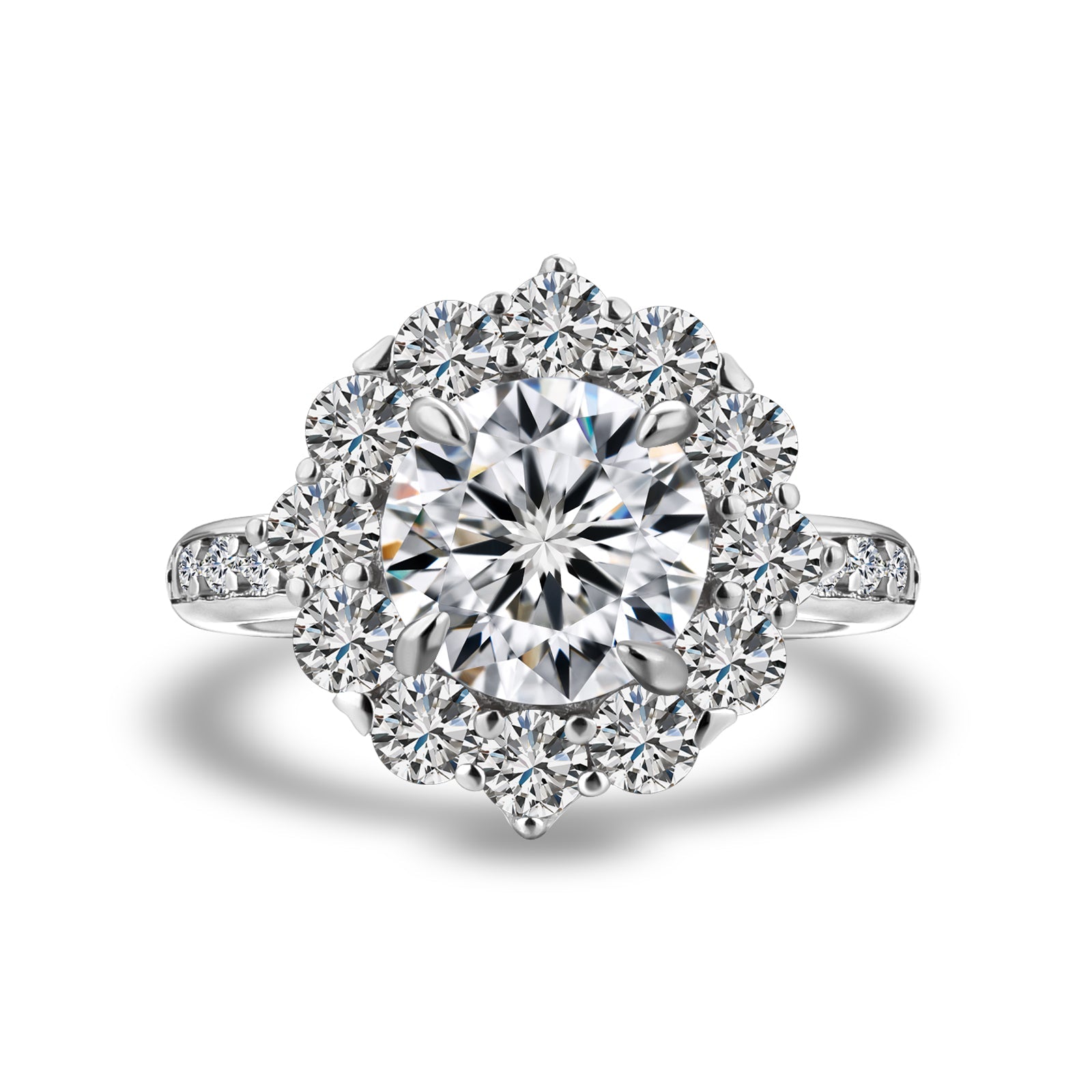 Aurevyn 2.0Ct Round Cut White Gold Travel Promise Ring