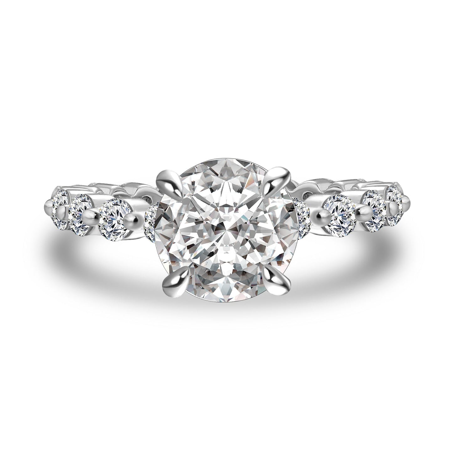 Aurevyn 2.0 Ct White Gold Promise Bridal Ring