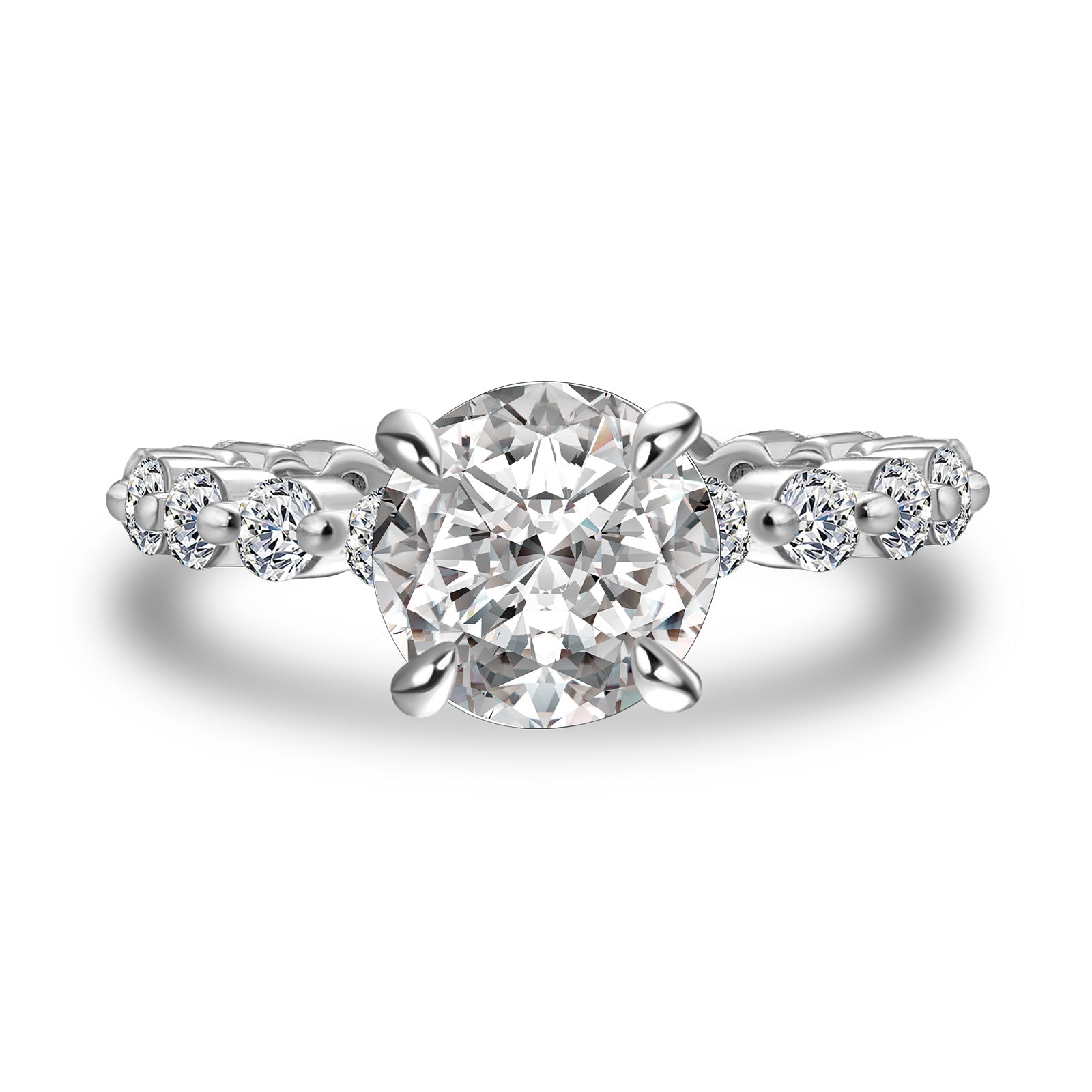 Aurevyn 2.0 Ct White Gold Promise Bridal Ring