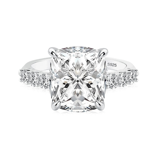 Aurevyn 3.0 Ct Cushion Cut White Gold Engagement Ring