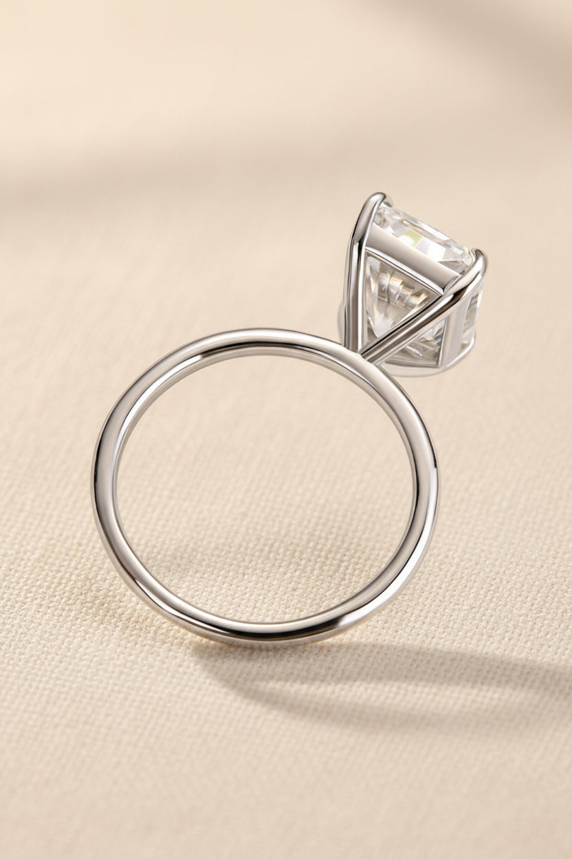 Aurevyn 4.5 Ct Radiant Cut White Gold Engagement Ring
