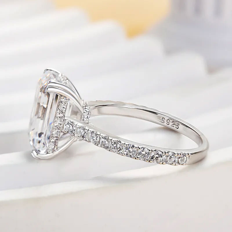 Aurevyn 4.5 Ct Emerald Cut Engagement Ring For Women