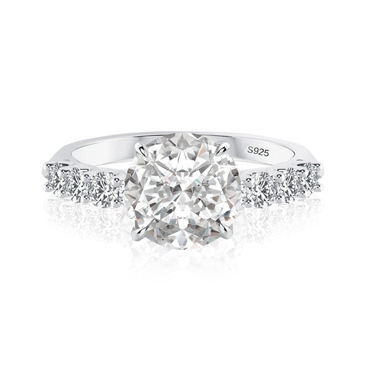 Aurevyn 2.0Ct Round White Gold Engagement Ring