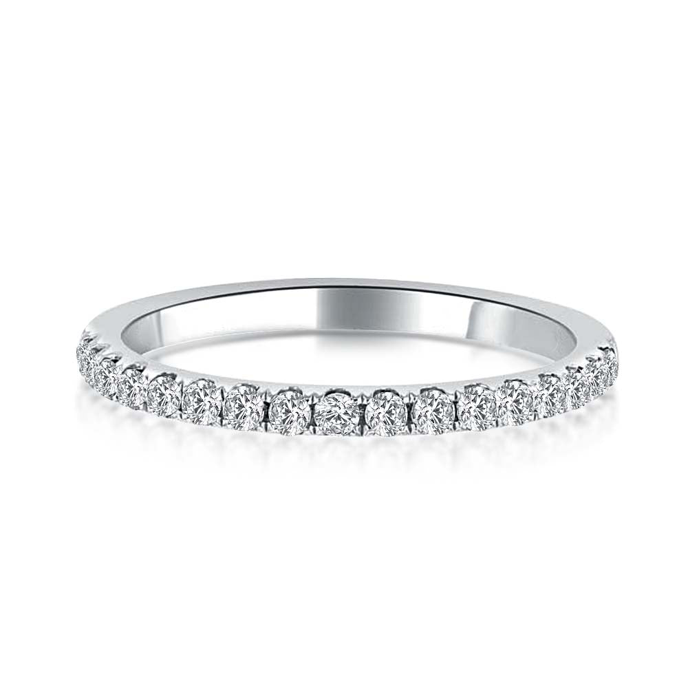 Aurevyn 0.5 Ct Full Eternity Thin Wedding Band For Women