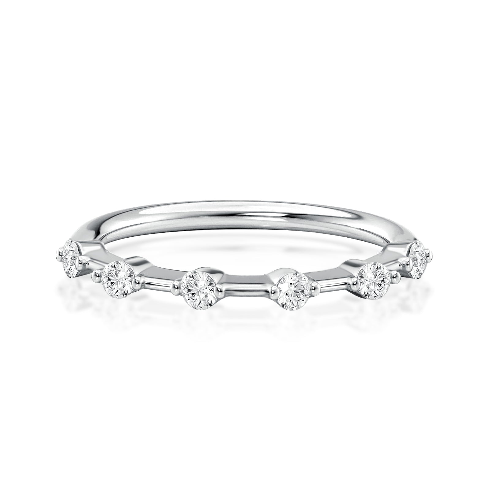 Aurevyn 0.2 Ct Round Cut Women's Wedding Band