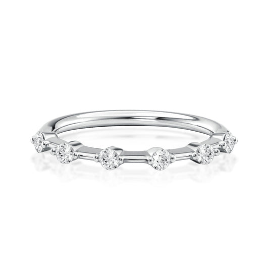 Aurevyn 0.2 Ct Round Cut Women's Wedding Band