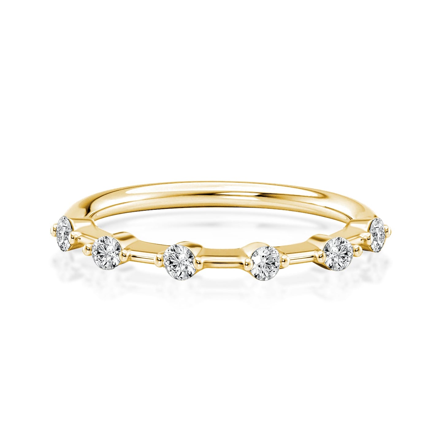 Aurevyn 0.2 Ct Yellow Gold Women's Wedding Band