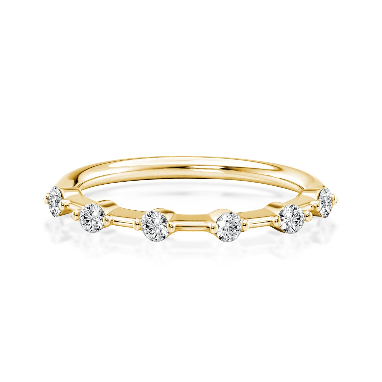 Aurevyn 0.2 Ct Yellow Gold Women's Wedding Band