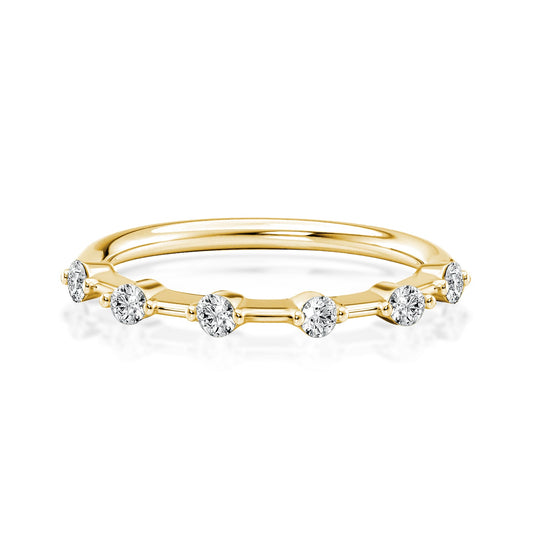 Aurevyn 0.2 Ct Yellow Gold Women's Wedding Band