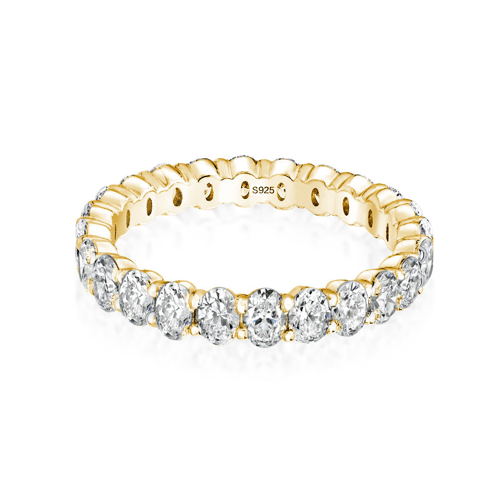 Aurevyn 3.0 Ct Oval Cut Full Wedding Band for Women
