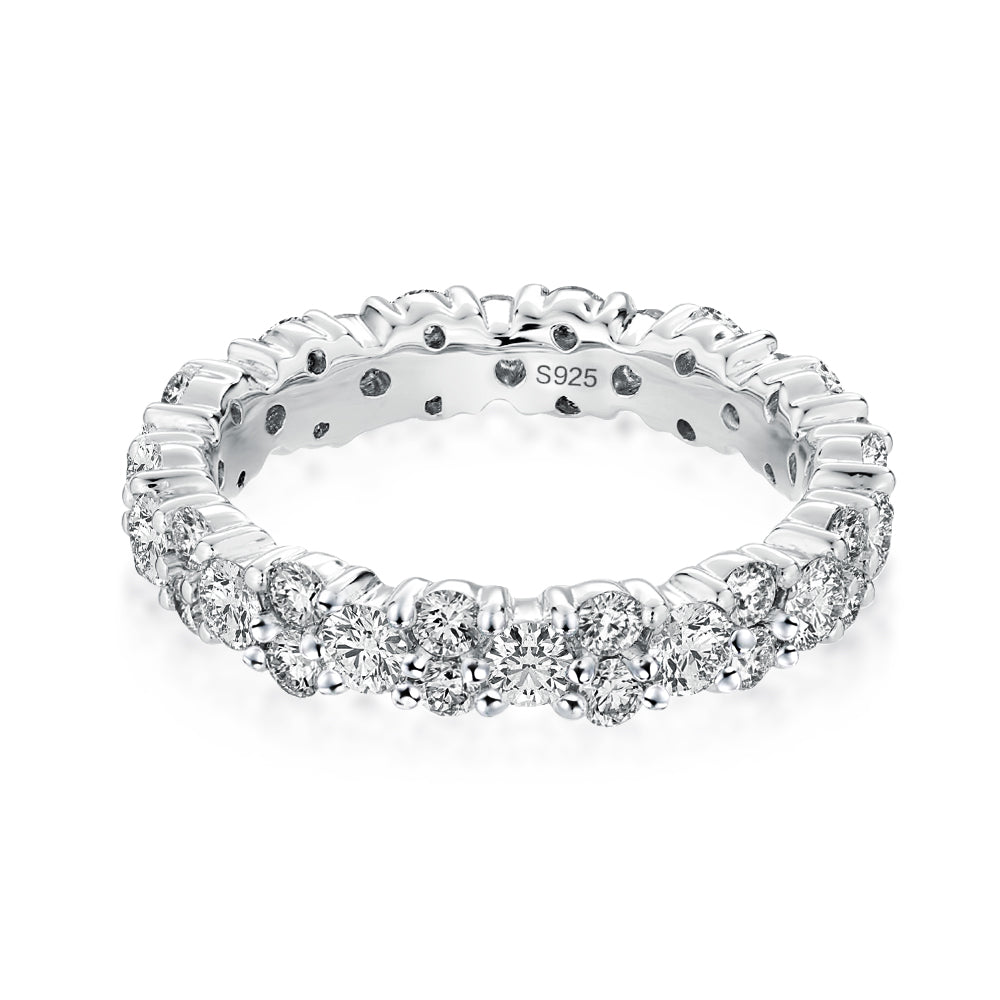 Aurevyn 2.5 Ct Round Cut Full Wedding Band for Women