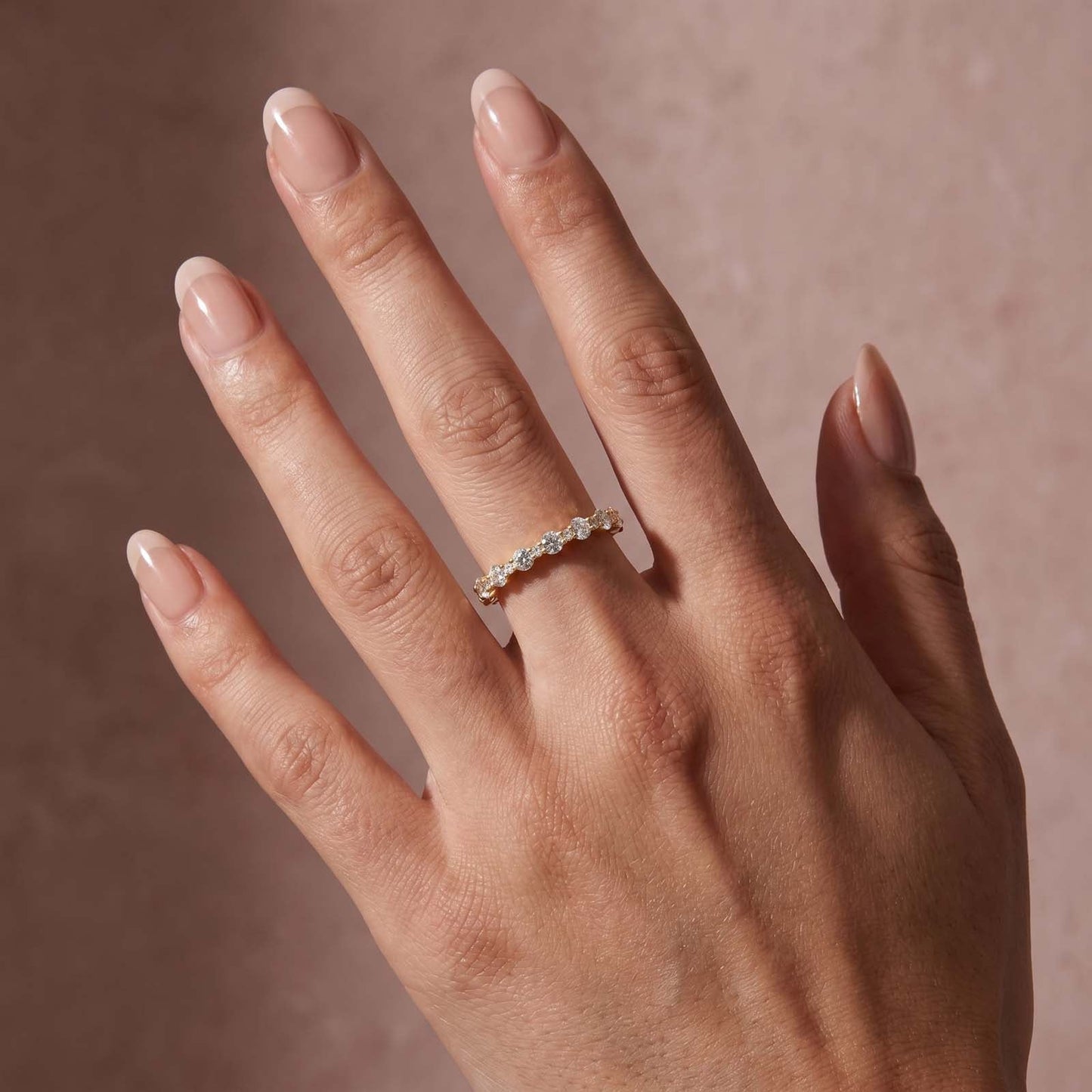 Aurevyn 1.65 Ct Round Cut Full Wedding Band for Women