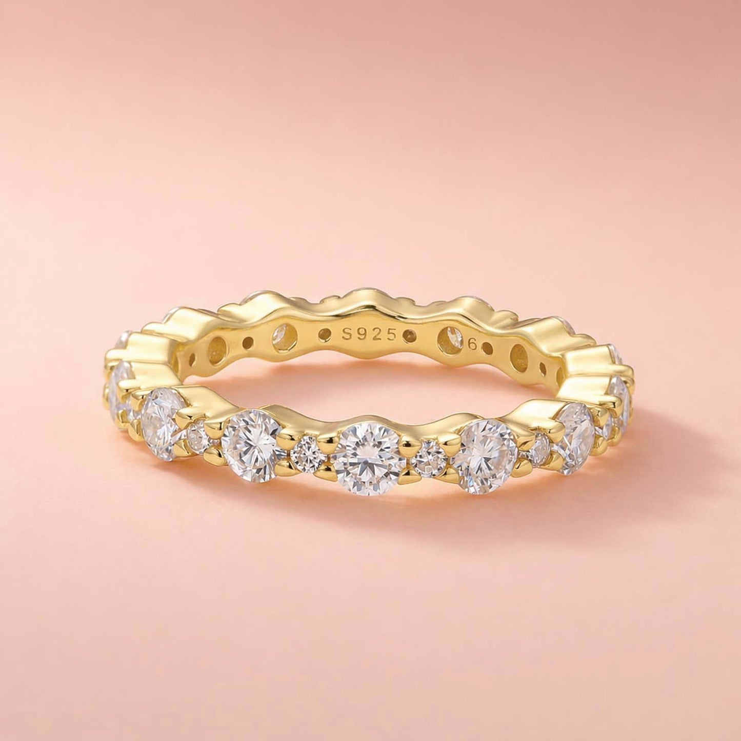 Aurevyn 1.65 Ct Round Cut Full Wedding Band for Women