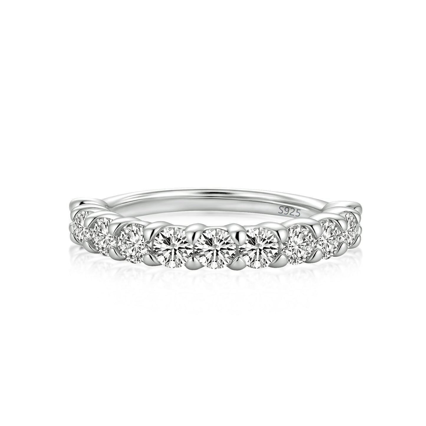 Aurevyn Moissanite 1.5 Ct Round Cut Women's Wedding Band